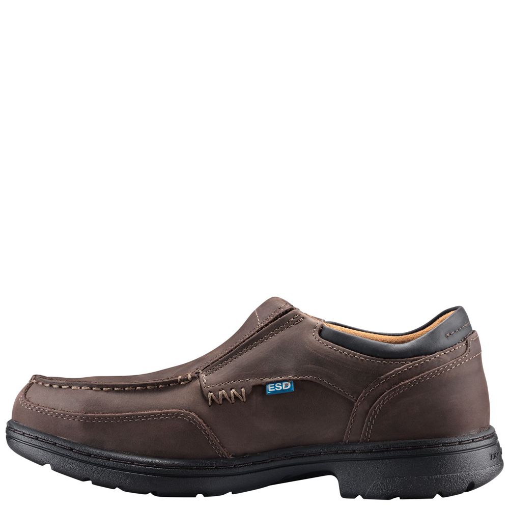 Zapatos De Seguridad Timberland Hombre Pro® Branston Esd Alloy Toe Marrones - Chile KSJ-580947